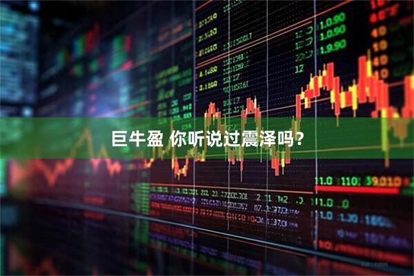 巨牛盈 你听说过震泽吗？